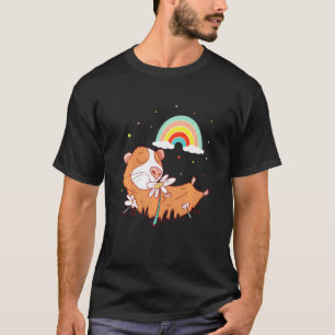 Cute Hamster Rainbow Mouse Rodent Furbaby Parent M T-Shirt
