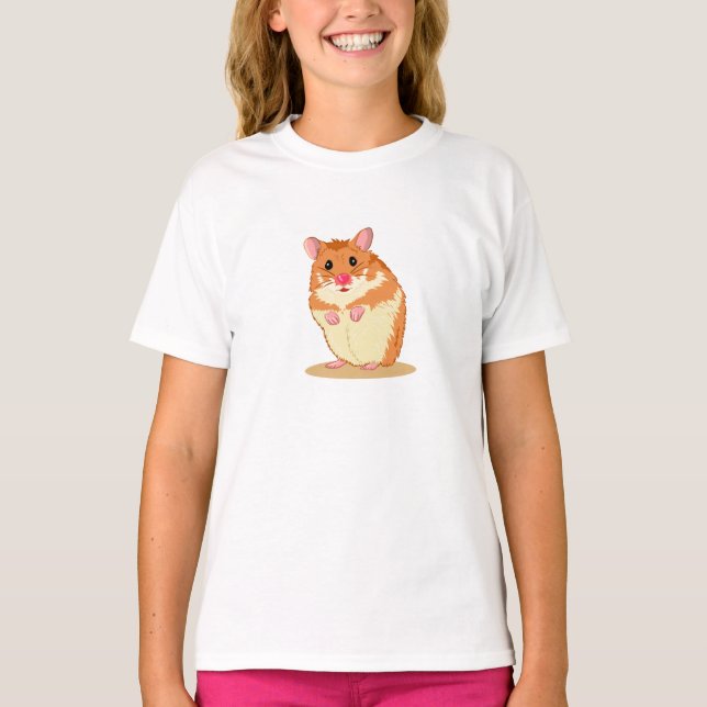 Cute Hamster Ruffle T-shirt (Front)