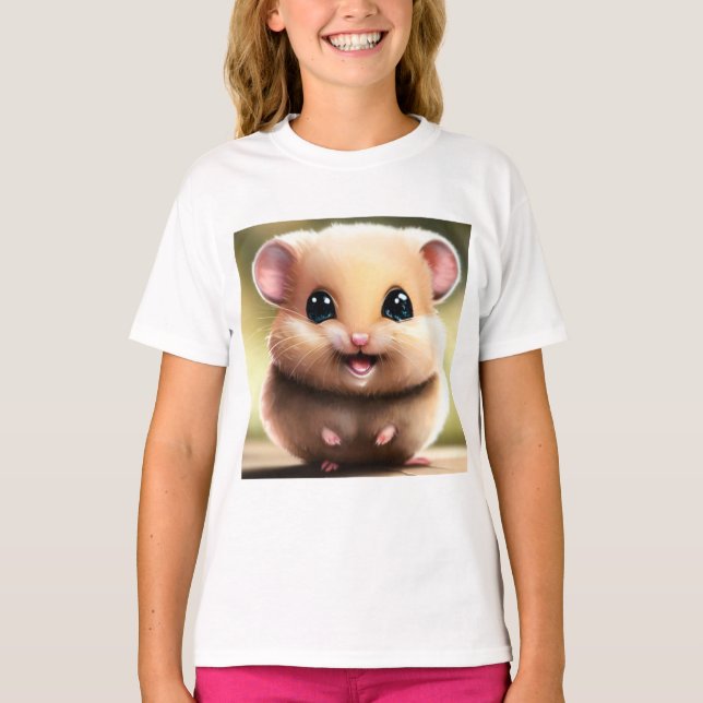 Cute Hamster T Shirt - Cute Animal Shirts  (Front)