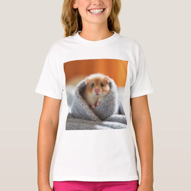 Cute Hamster T Shirt - Cute Animal Shirts (Front)