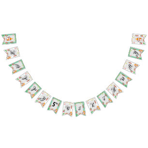 Cute Hamster Themed Kid's Birthday Party Bunting