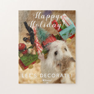Cute Hamster Xmas Decoration Jigsaw Puzzle