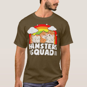 Cute Hamsters Squad Colourful Hamsters Guinea Pig T-Shirt