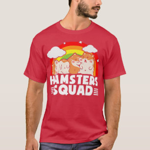 Cute Hamsters Squad Colourful Hamsters Guinea Pig T-Shirt