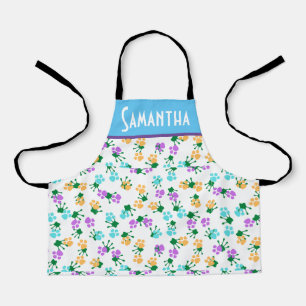 Cute hand and paw print personalised apron