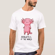 Cute Hand-Drawn Axolotl Cartoon