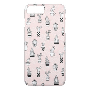 Cute Hand Drawn Cactus Pattern iPhone 8 Plus/7 Plus Case