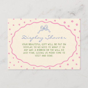 Cute Hand Drawn Colourful Display Shower Enclosure Card