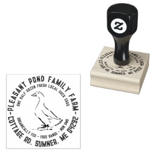 Cute Hand Drawn Illustration Local Duck Egg Carton Rubber Stamp