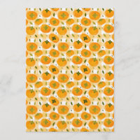 Cute Hand-Drawn Persimmons Seamless Pattern