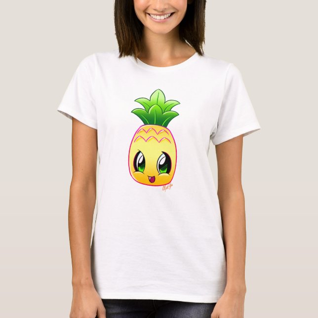 Cute Hand Drawn Pineapple Women's Shirt (Front)