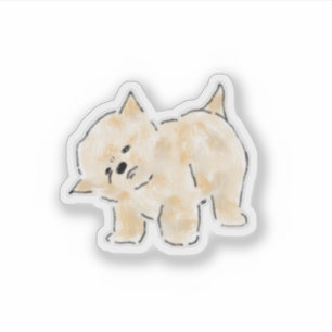 Cute Hand-Drawn Pomeranian Dog Illustration