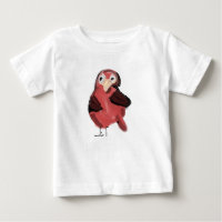 Cute Hand-Drawn Red Bird Toddler T-Shirt