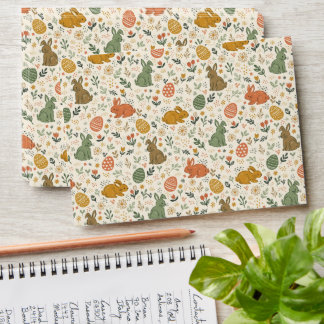 Cute Hand Drawn Spring Bunnies Envelope
