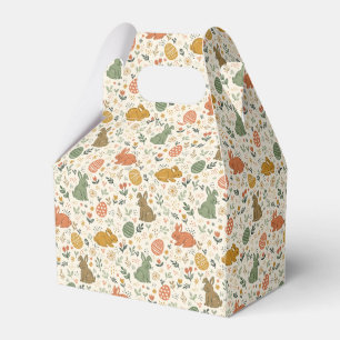 Cute Hand Drawn Spring Bunnies Favour Boxes