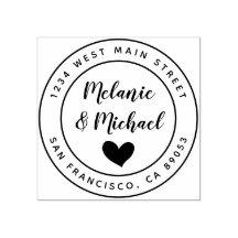 Cute Hand Written Names & Round Return Address