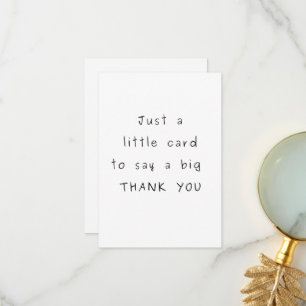 Cute Handwritten Thank You Card