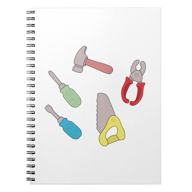Cute Handyman Tools Notebook (Front)