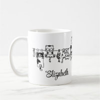 Cute Hanging Kittens Custom Name