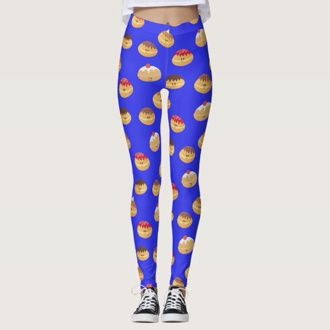 Cute Hannukah patterned Leggings (Front)
