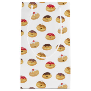Cute Hannukah Sufganiyot Patterned Small Gift Bag