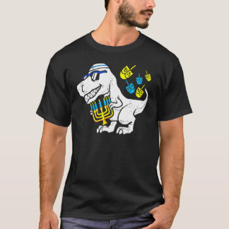 Cute Hanukkah Rex Dinosaur Menorasaurus Chanukah B T-Shirt
