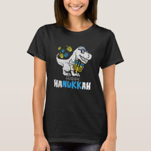 Cute Hanukkah Rex Dinosaur Menorasaurus Chanukah B T-Shirt