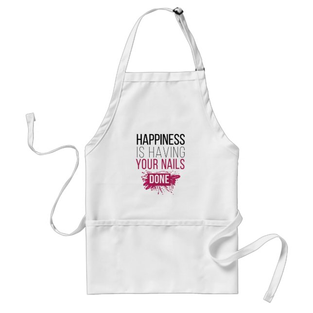 Cute Happiness Is Having Your Nails Done Standard Apron (Front)