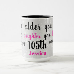 Cute Happy 105th Birthday Mug