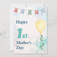 Cute Happy 1st Mother's day Card