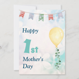 Cute Happy 1st Mother's day Card