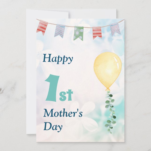 Cute Happy 1st Mother's day Card (Front)