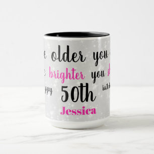 Cute Happy 50th Birthday Mug