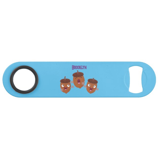 Cute happy acorns singing cartoon for kids (Front (Horizontal))