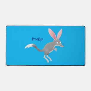 Cute happy Australian bilby cartoon Desk Mat
