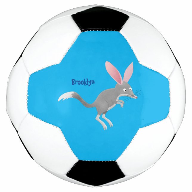 Cute happy Australian bilby cartoon Football (Front)