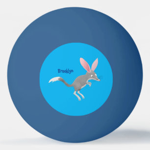 Cute happy Australian bilby cartoon Ping Pong Ball