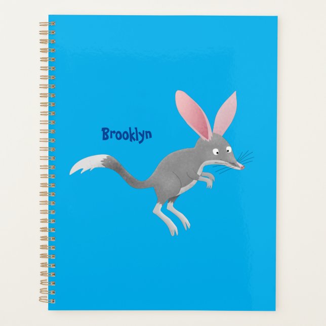 Cute happy Australian bilby cartoon Planner (Front)