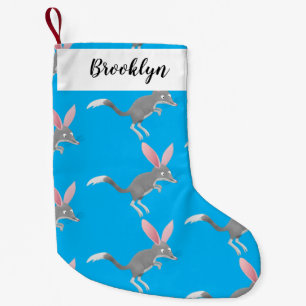 Cute happy Australian bilby cartoon Small Christmas Stocking