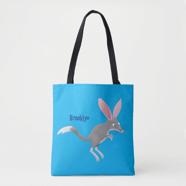 Cute happy Australian bilby cartoon Tote Bag (Front)