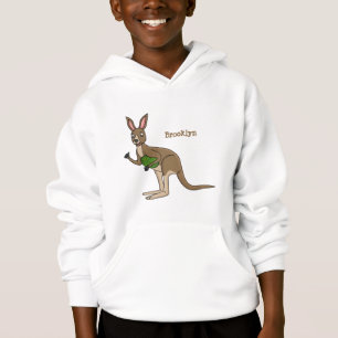 Cute happy Australian kangaroo illustration