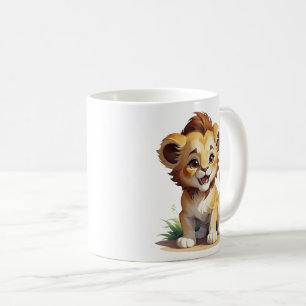 Cute Happy Baby Lion Safari  Coffee Mug