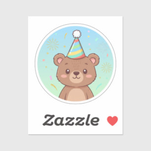 Cute Happy Bear New Year 2026 Kids' Festive Party