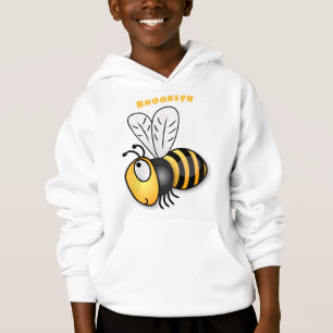 Cute happy bee cartoon illustration
