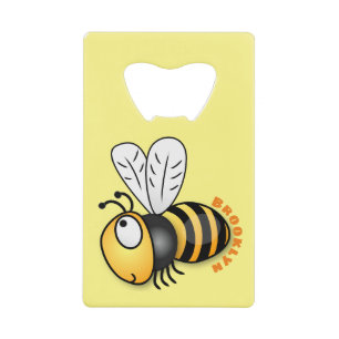 Cute happy bee cartoon illustration
