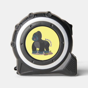 Cute happy big gorilla cartoon illustration 1