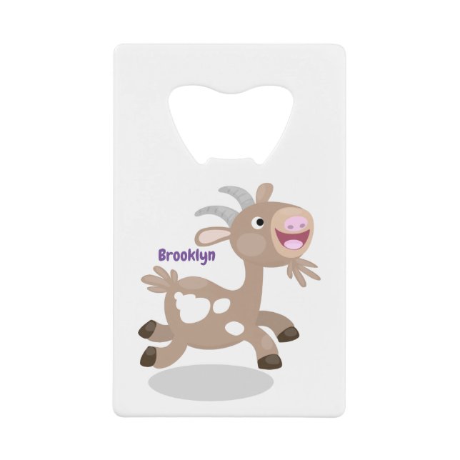 Cute happy billy goat cartoon (Front)