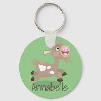 Cute happy billy goat cartoon illustration
