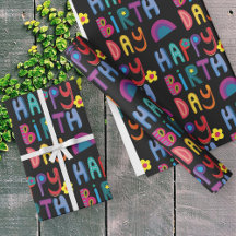 Cute Happy Birthday Colourful Pattern
