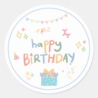 Cute Happy Birthday Sticker